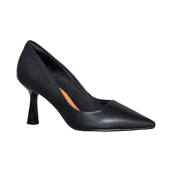 Sapato scarpin best sale preto salto medio